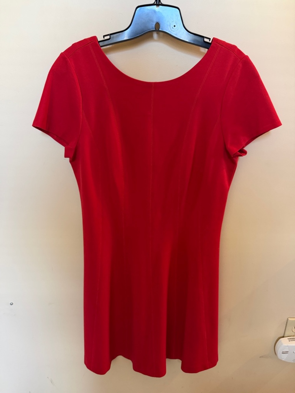 Banana Republic Red Scoop-Neck Short Sleeve Mini Dress